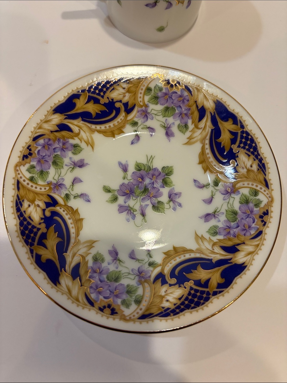 Andrea By Sadek Demataisse Cup & Saucer Set - Royal Violets - Picture 5 of 11